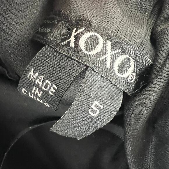 Vintage Y2K Strapless Mini Dress Lace Velvet Black Sequins sz 5 whimsigoth prom - Picture 5 of 7